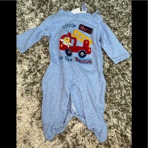 Miniwear fire truck Footie pajamas